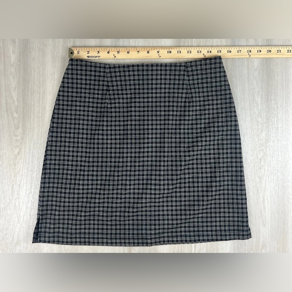 Vintage Studio 90s Gingham Plaid Pleated Skirt School Girl Size 12 Made in USA - Picture 7 of 11